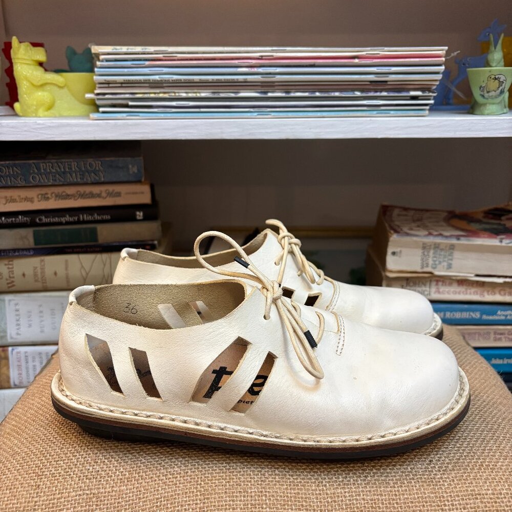 Trippen White Cutout Sneakers